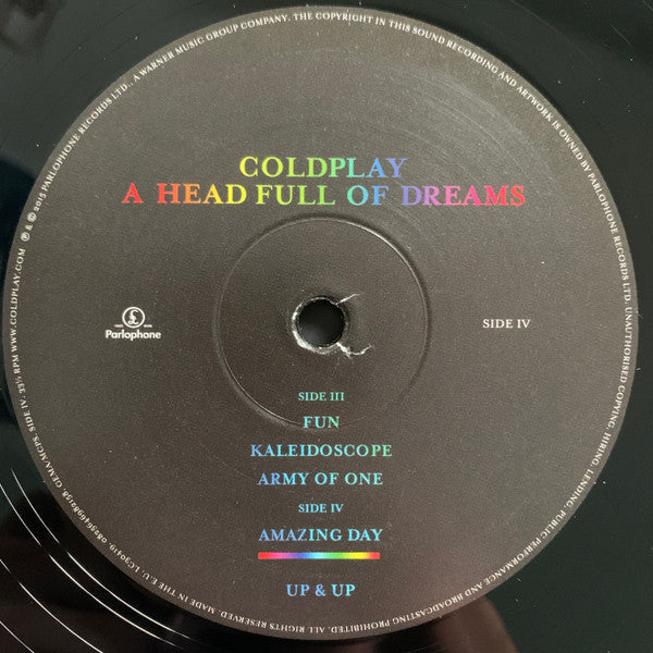 Coldplay - A Head Full Of Dreams | Very Good Plus (VG+) Near Mint (NM)