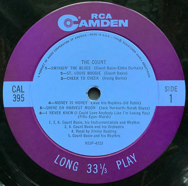 Count Basie Orchestra - The Count | Very Good Plus (VG+) Very Good (VG)