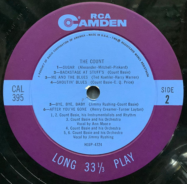 Count Basie Orchestra - The Count | Very Good Plus (VG+) Very Good (VG)