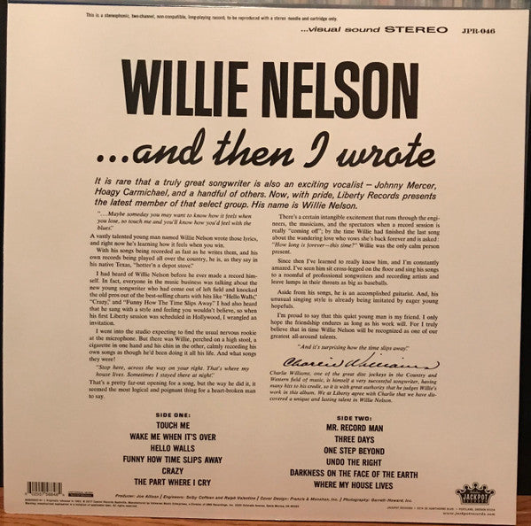 ... And Then I Wrote (TRANSLUCENT BLUE VINYL) | Mint (M) Mint (M)