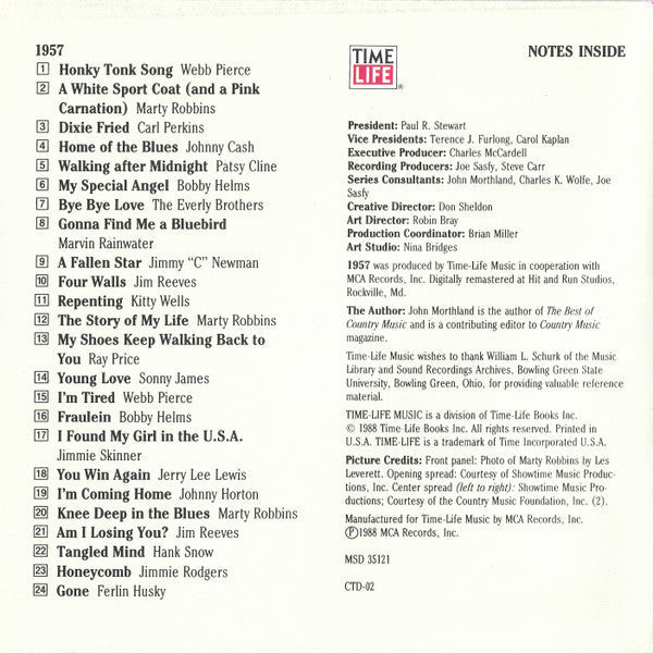 Country USA 1957 (CD) | Mint (M) Mint (M)