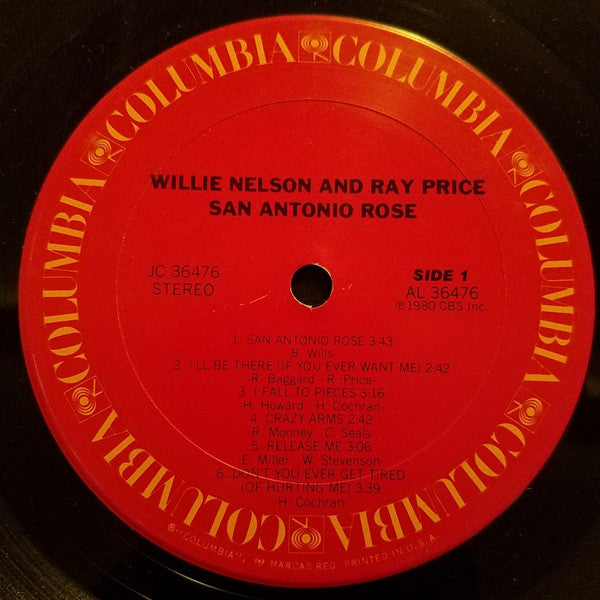 Willie Nelson - San Antonio Rose (VINYL) | Excellent+ (EX+) Excellent+ (EX+)