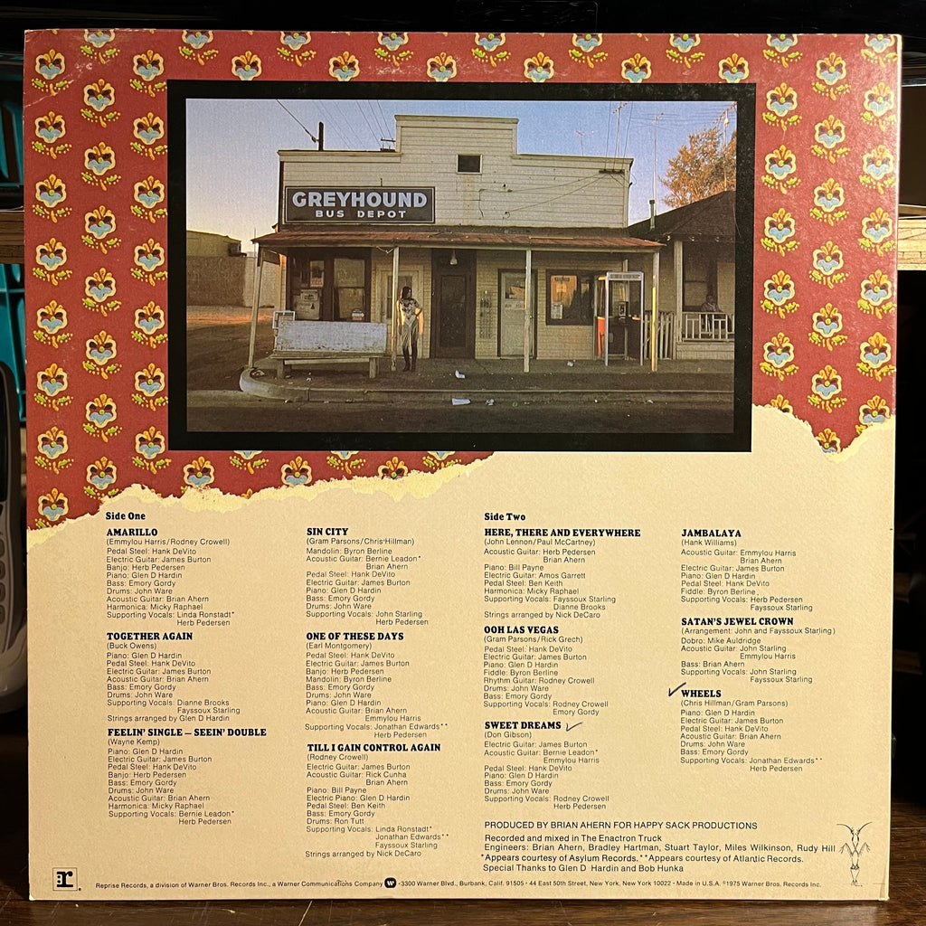 Emmylou Harris - Elite Hotel (VINYL) | Excellent+ (EX+) Excellent+ (EX+)