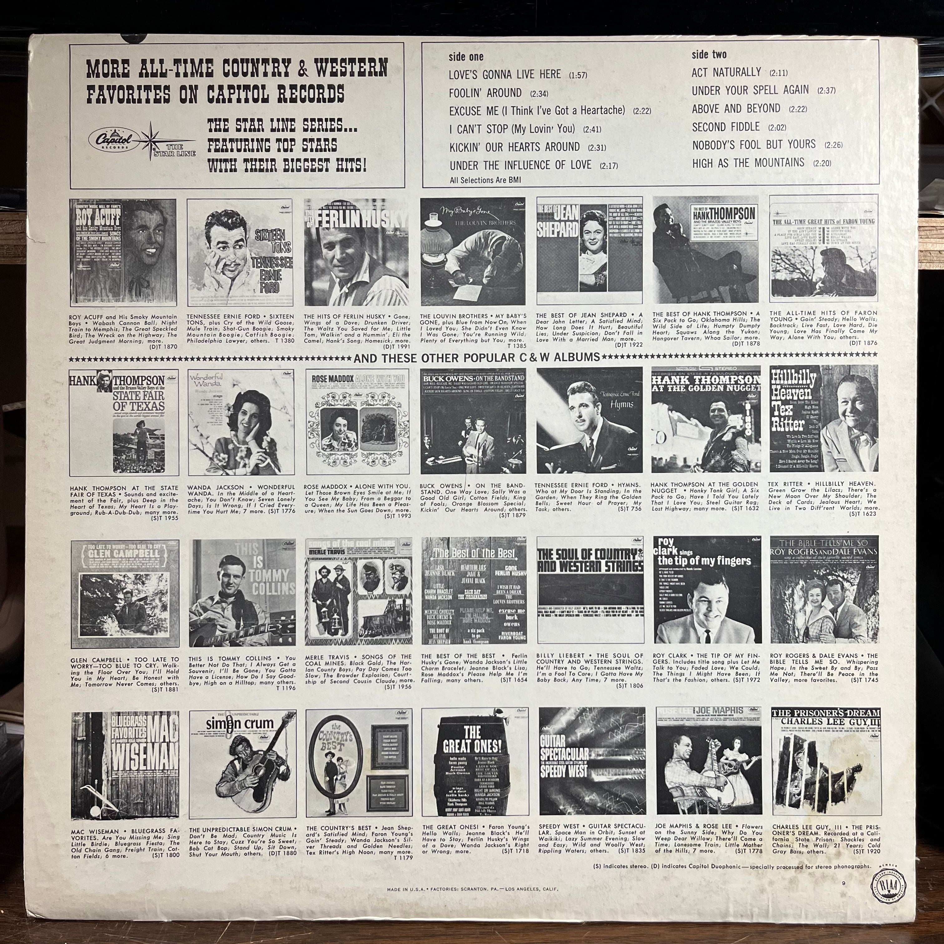 Buck Owens - The Best Of Buck Owens (VINYL) | Excellent+ (EX+) Excellent (EX)