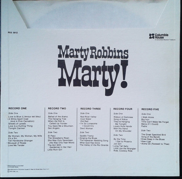 Marty Robbins - Marty! | Excellent (EX) Excellent (EX)