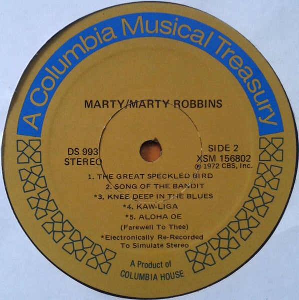 Marty Robbins - Marty! | Excellent (EX) Excellent (EX)