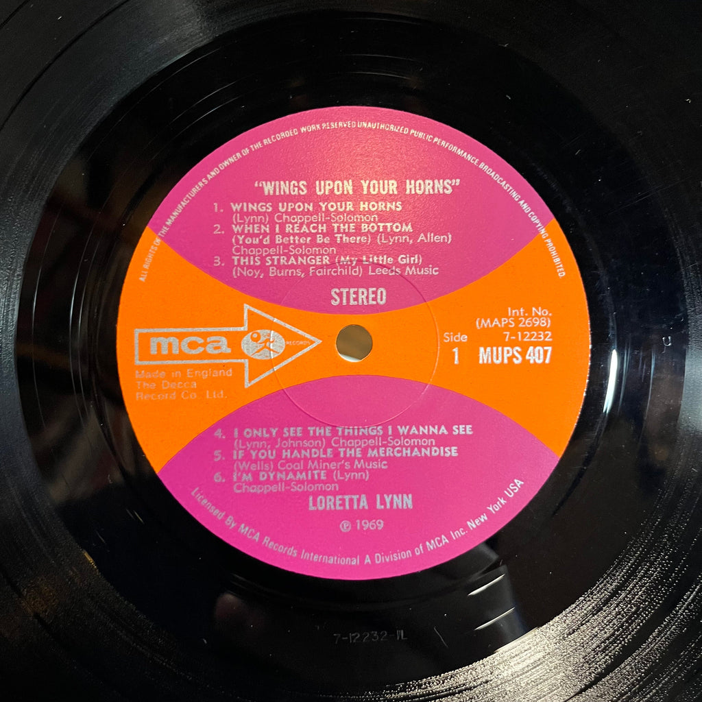 Loretta Lynn - Wings Upon Your Horns (UK VINYL) | Excellent (EX) Near Mint (NM)