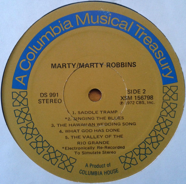 Marty Robbins - Marty! | Excellent (EX) Excellent (EX)