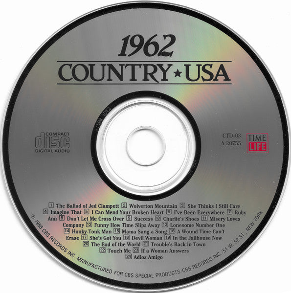 Various - Country USA 1962 (CD) | Near Mint (NM) Near Mint (NM)