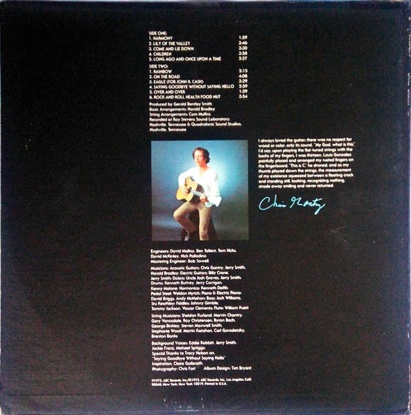 Chris Gantry - Chris Gantry (VINYL) | Near Mint (NM) Excellent+ (EX+)