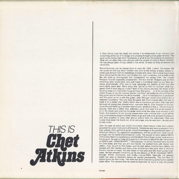 Chet Atkins - This Is Chet Atkins | Near Mint (NM) Near Mint (NM)