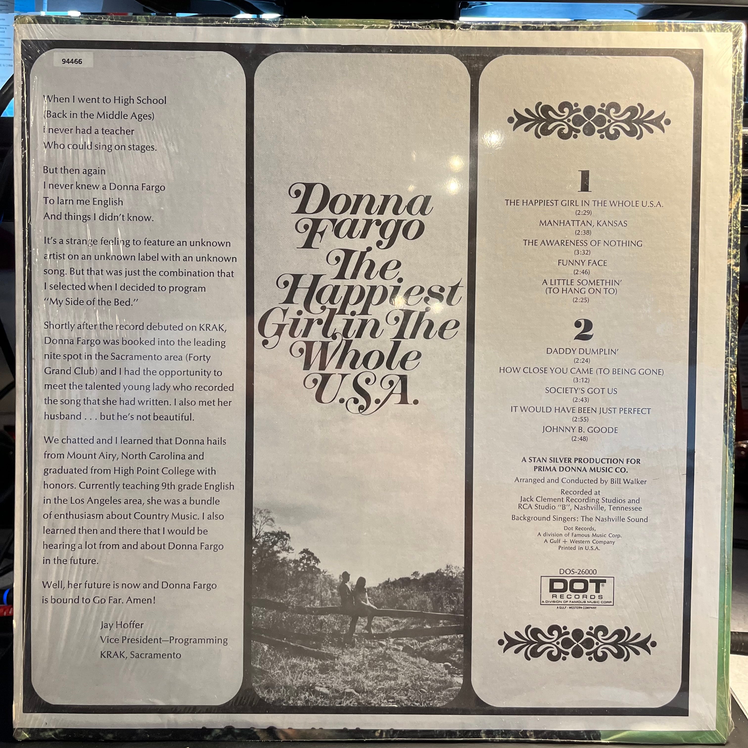Donna Fargo - Happiest Girl In The World | Near Mint (NM) Near Mint (NM)