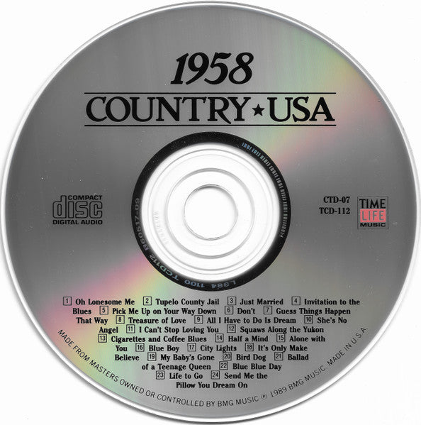 Various - Country USA 1958 (CD) | Near Mint (NM) Near Mint (NM)