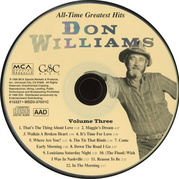 Don Williams (2) - 36 All-Time Greatest Hits (3xCD) | Near Mint (NM) Near Mint (NM)