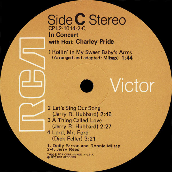 Various - In Concert With Host Charley Pride | Near Mint (NM) Near Mint (NM)