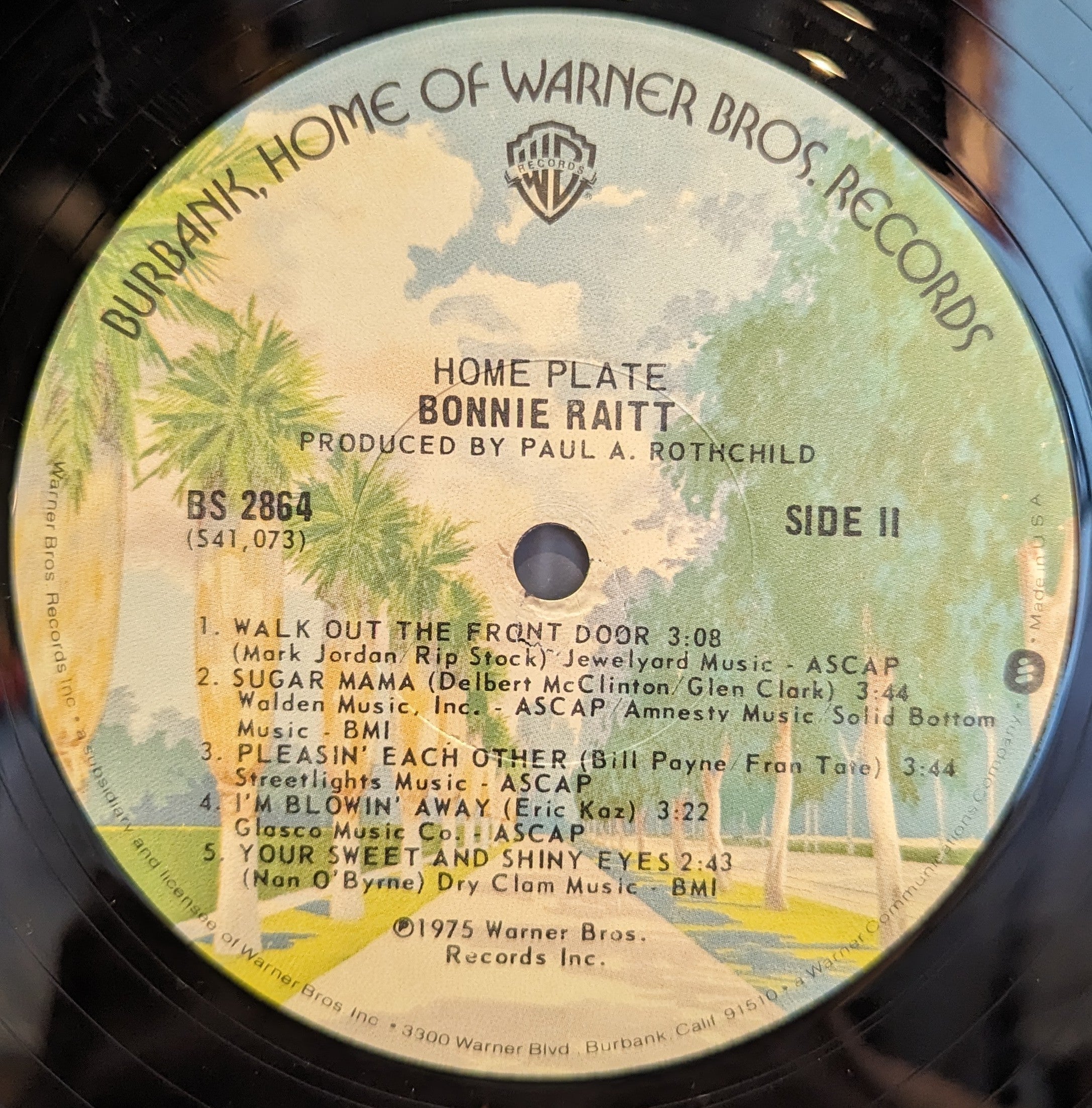 Bonnie Raitt - Home Plate *JACKSONVILLE* | Near Mint (NM) Very Good Plus (VG+)