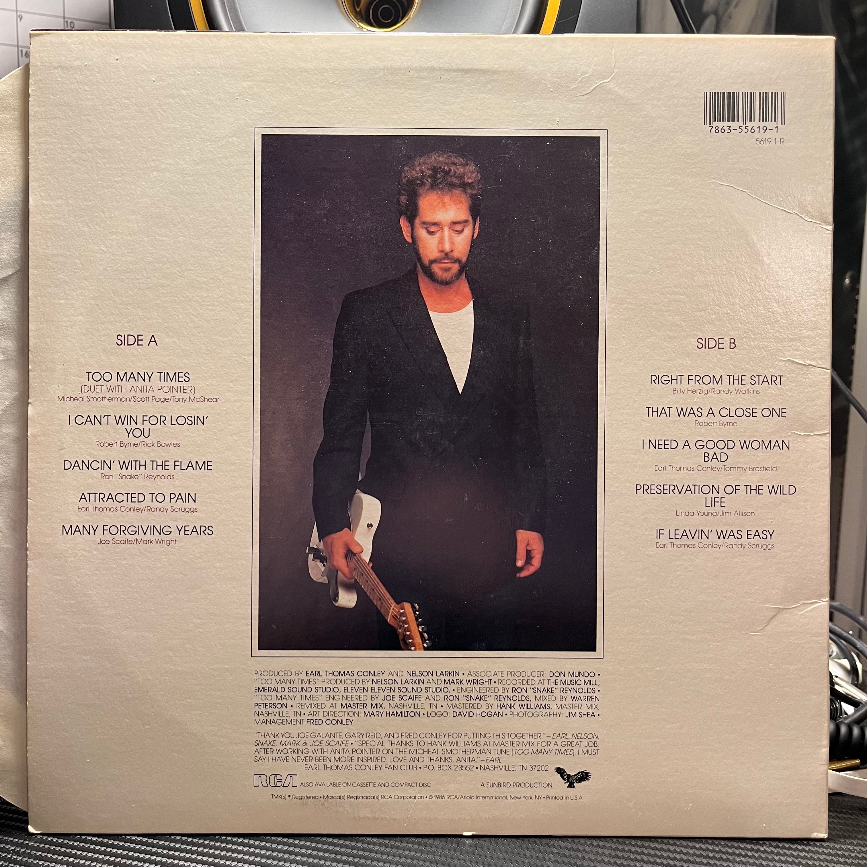 Earl Thomas Conley - Etc. Too Many Times | Near Mint (NM) Excellent (EX)
