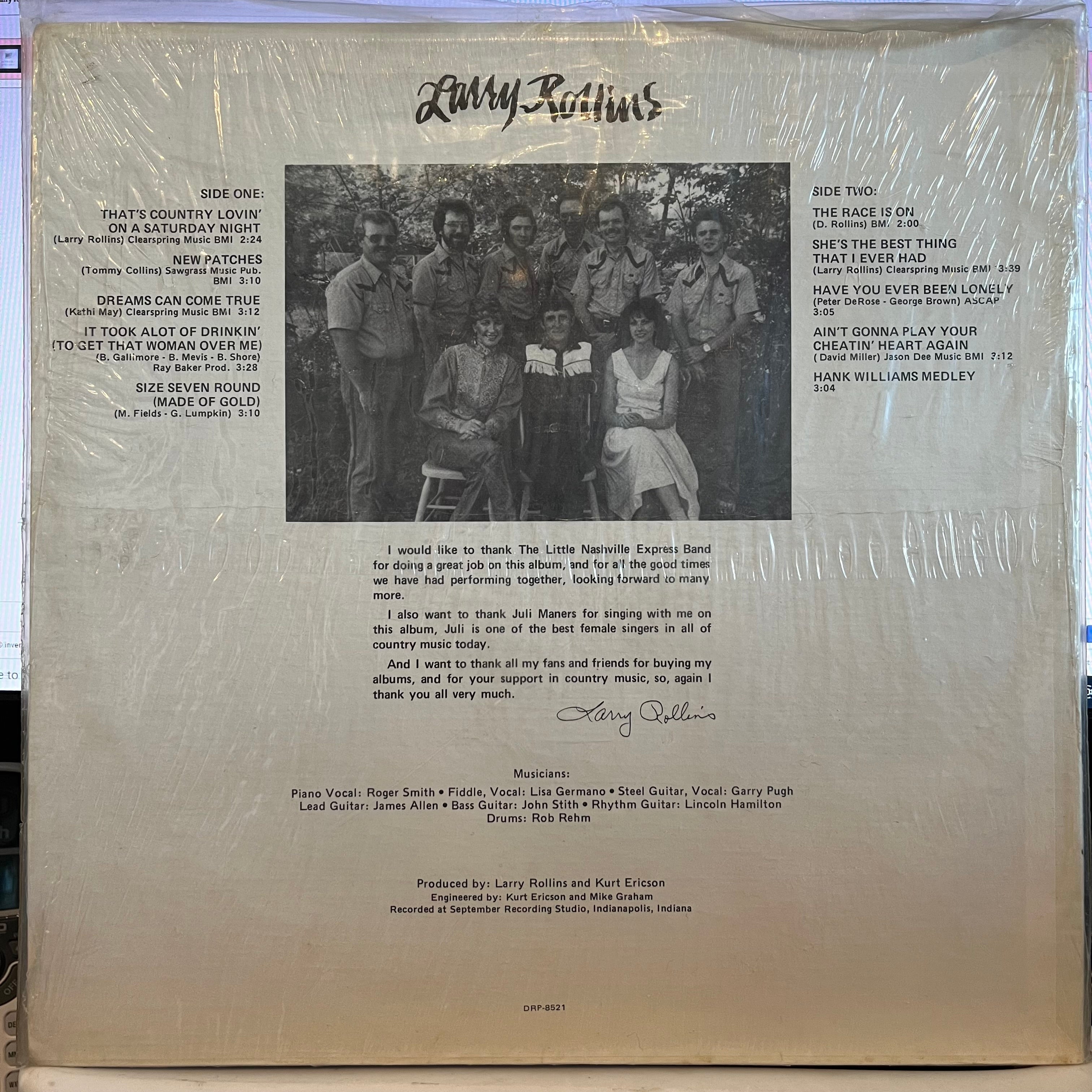 Larry Rollins - That's Country Lovin' On A Saturday Night | Near Mint (NM) Near Mint (NM)