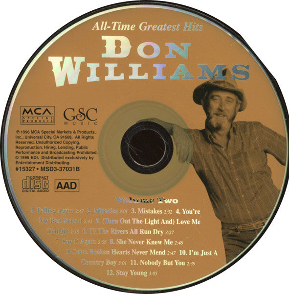 Don Williams (2) - 36 All-Time Greatest Hits (3xCD) | Near Mint (NM) Near Mint (NM)