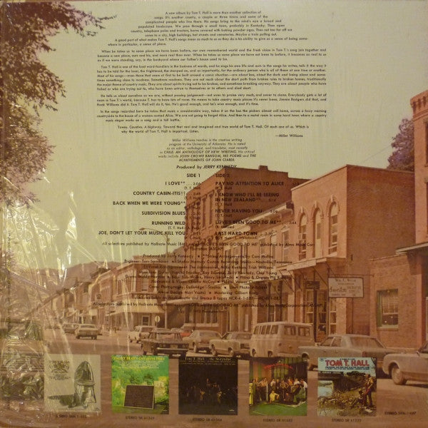 Tom T. Hall - For The People In The Last Hard Town (VINYL) | Near Mint (NM) Excellent+ (EX+)