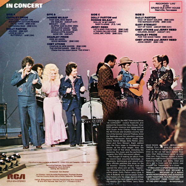 Various - In Concert With Host Charley Pride | Near Mint (NM) Near Mint (NM)