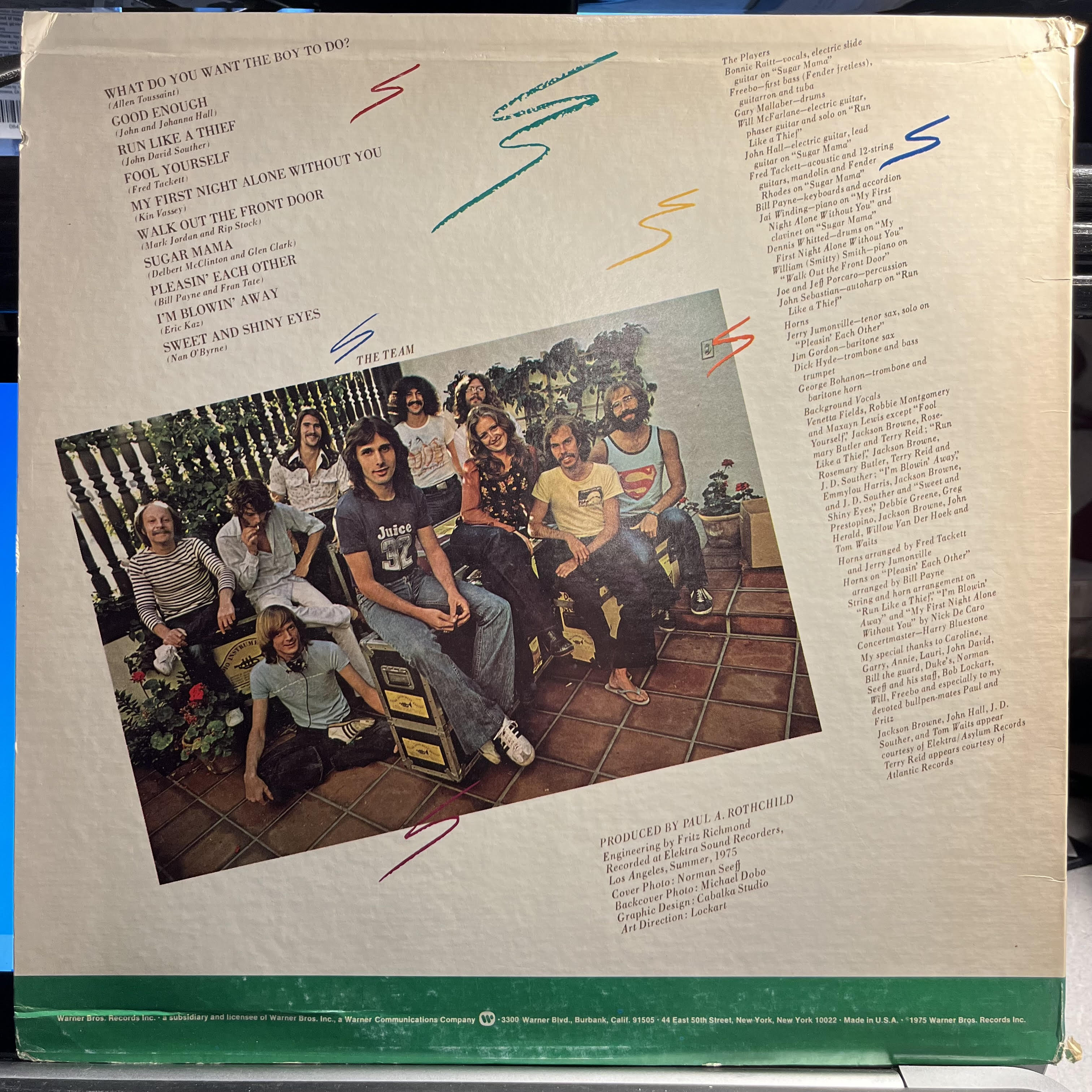 Bonnie Raitt - Home Plate *JACKSONVILLE* | Near Mint (NM) Very Good Plus (VG+)
