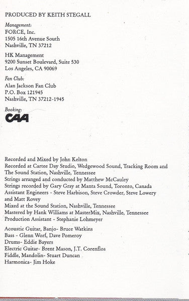 Alan Jackson (2) - Drive (CASSETTE) | Near Mint (NM) Near Mint (NM)