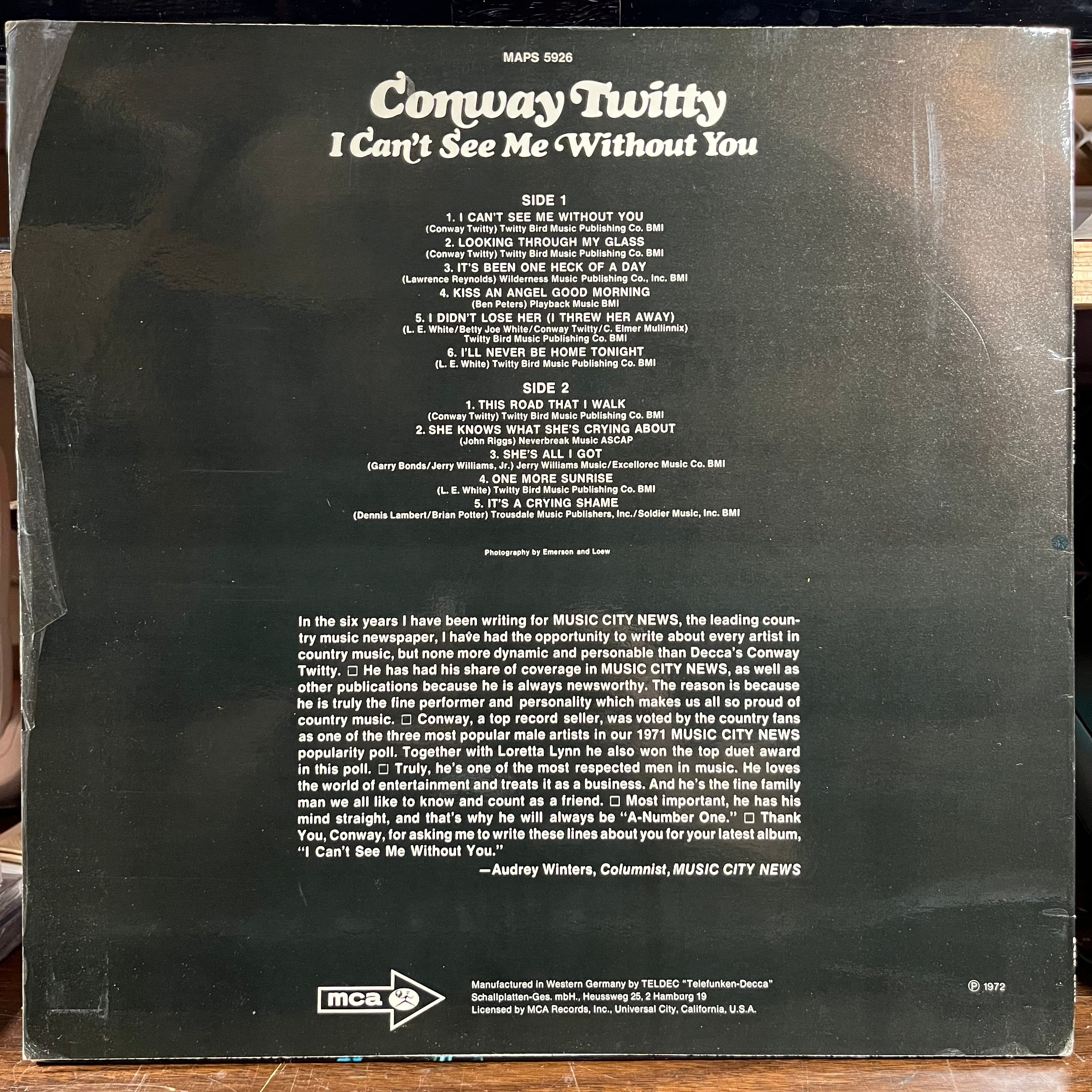 I Can't See Me Without You (GERMAN VINYL) | Near Mint (NM) Excellent+ (EX+)