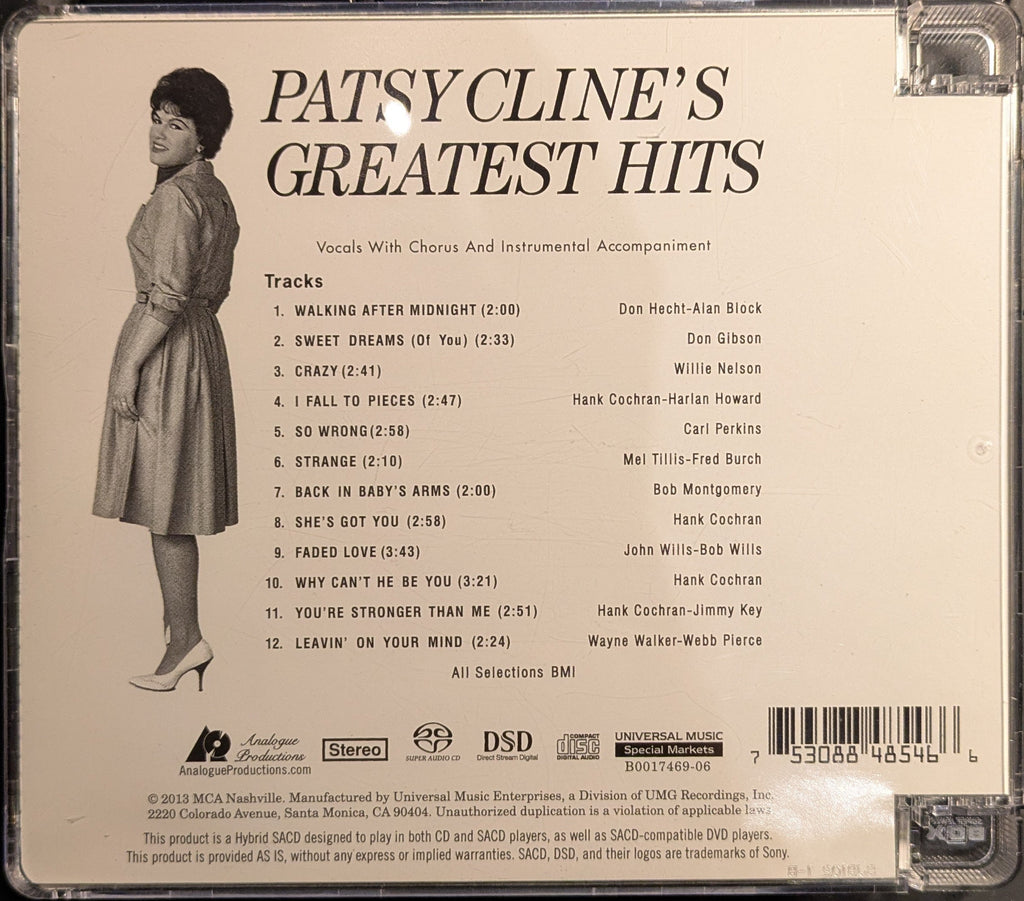Patsy Cline - Greatest Hits (SACD) | Near Mint (NM) Near Mint (NM)