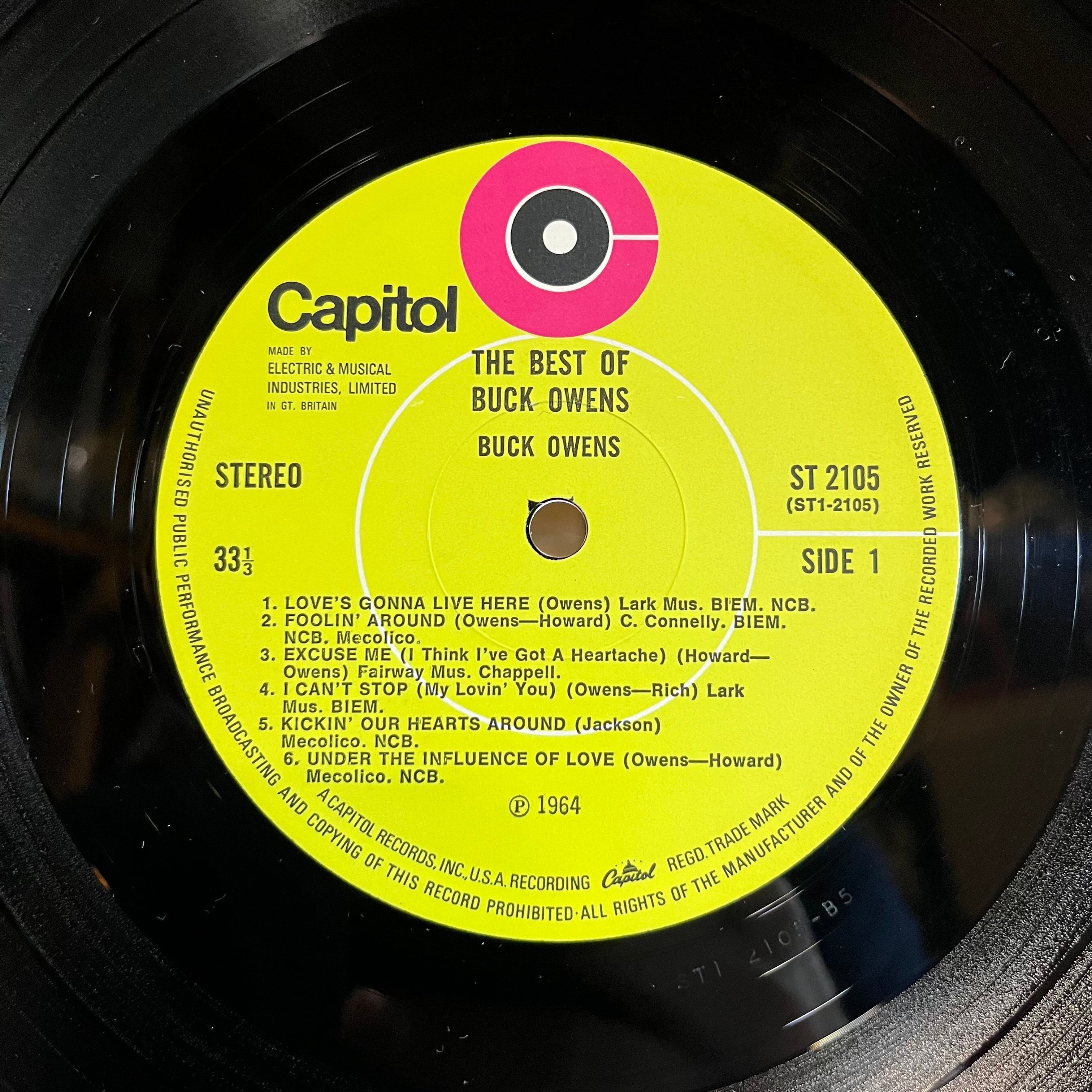 Buck Owens - The Best Of Buck Owens (UK VINYL) | Near Mint (NM) Near Mint (NM)