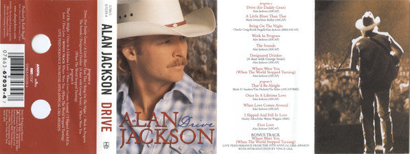 Alan Jackson (2) - Drive (CASSETTE) | Near Mint (NM) Near Mint (NM)