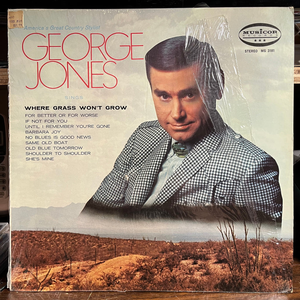 George Jones (2) - Where Grass Won't Grow (VINYL) | Near Mint (NM) Near Mint (NM)