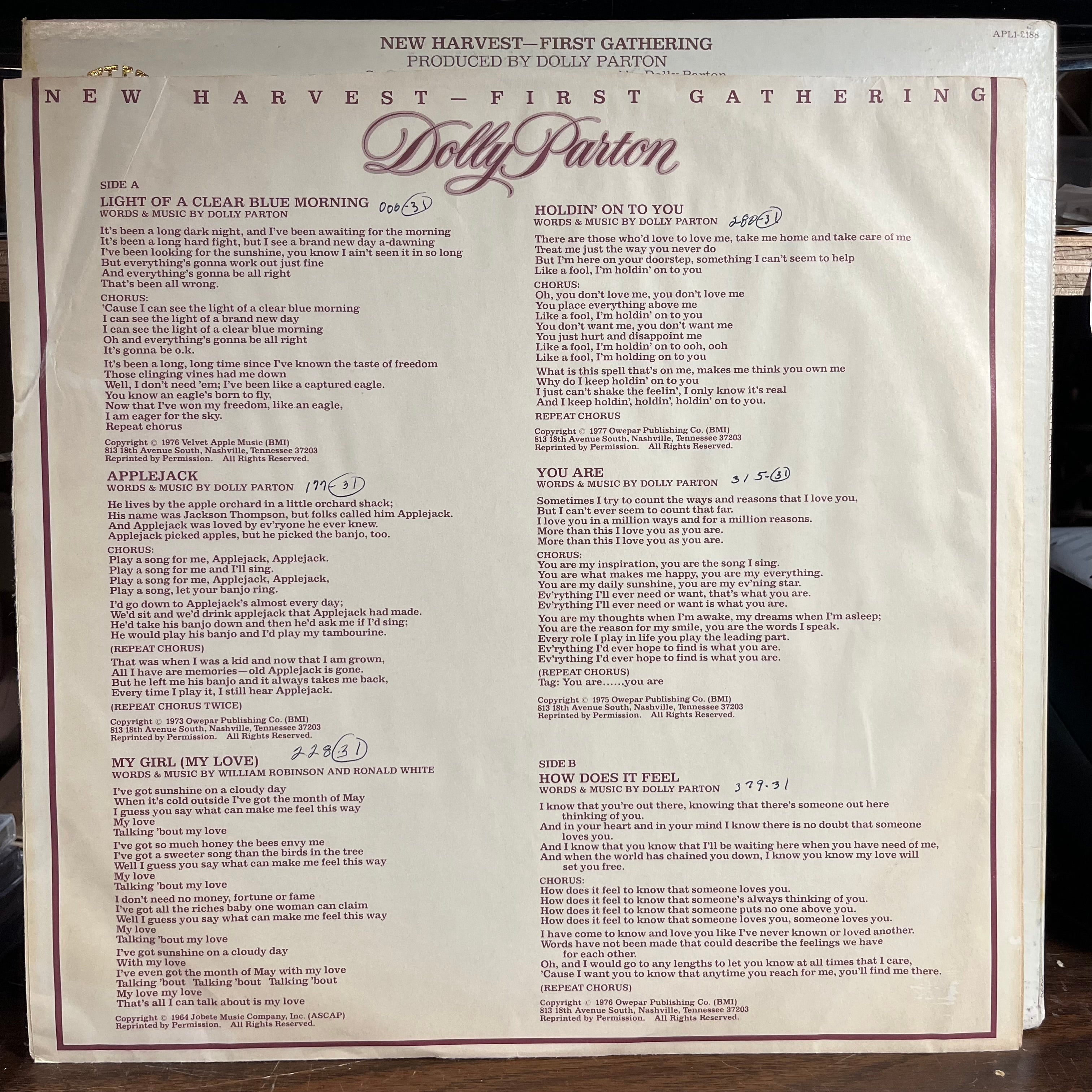 Dolly Parton - New Harvest ... First Gathering *PROMO* (VINYL) | Near Mint (NM) Very Good Plus (VG+)