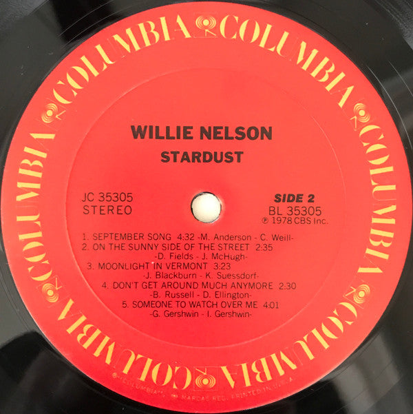 Willie Nelson - Stardust | Near Mint (NM) Very Good Plus (VG+)