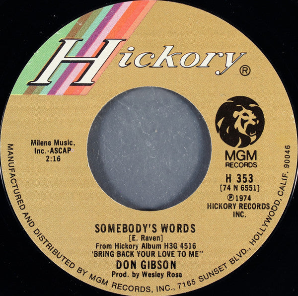 Don Gibson - Don't Stop Loving Me | Near Mint (NM) Generic