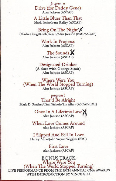 Alan Jackson (2) - Drive (CASSETTE) | Near Mint (NM) Near Mint (NM)