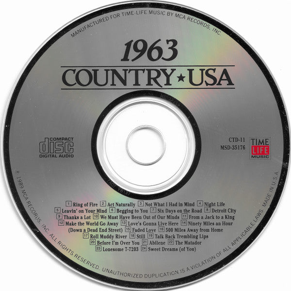 Various - Country USA 1963 (CD) | Near Mint (NM) Near Mint (NM)