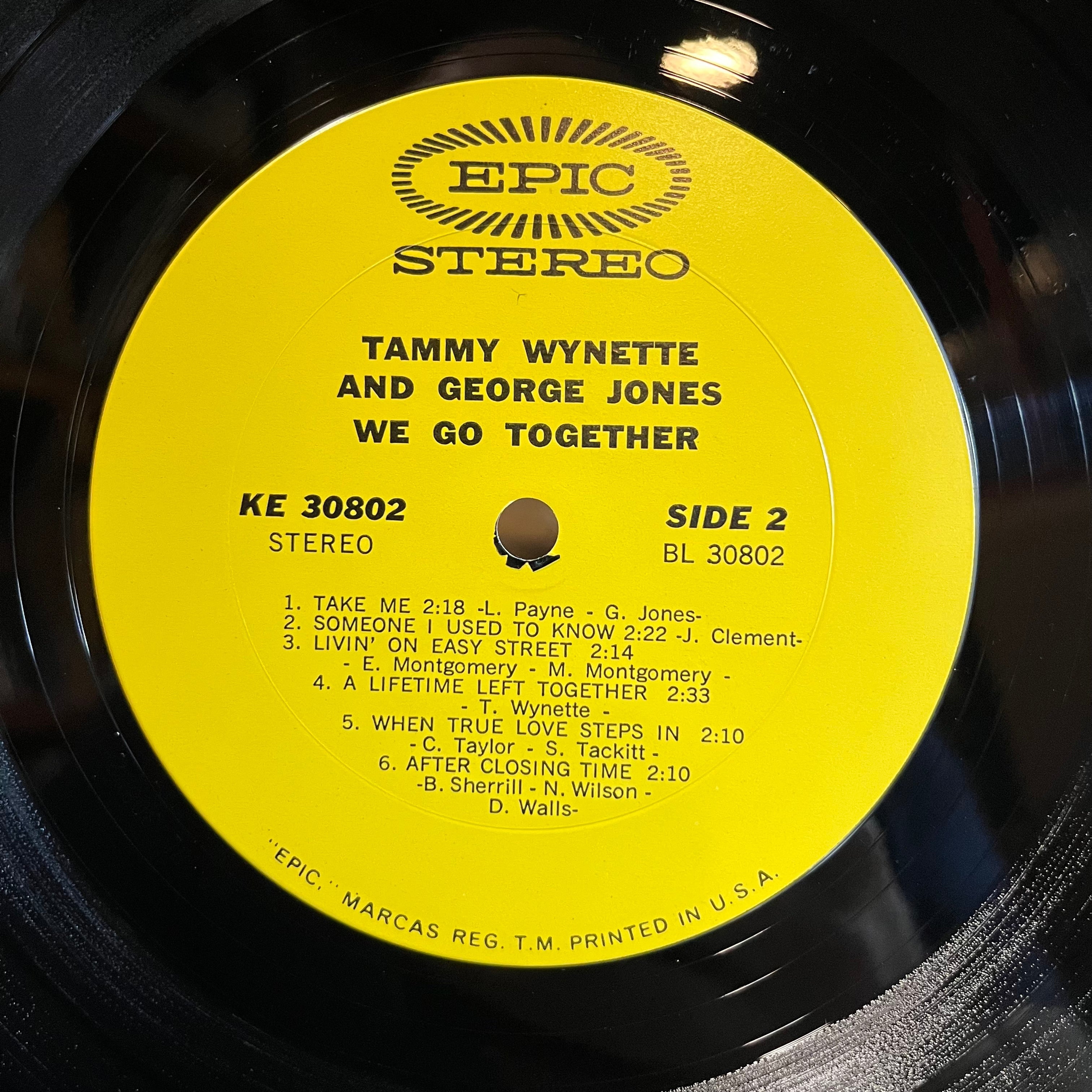 George Jones & Tammy Wynette - We Go Together (VINYL) | Near Mint (NM) Excellent+ (EX+)