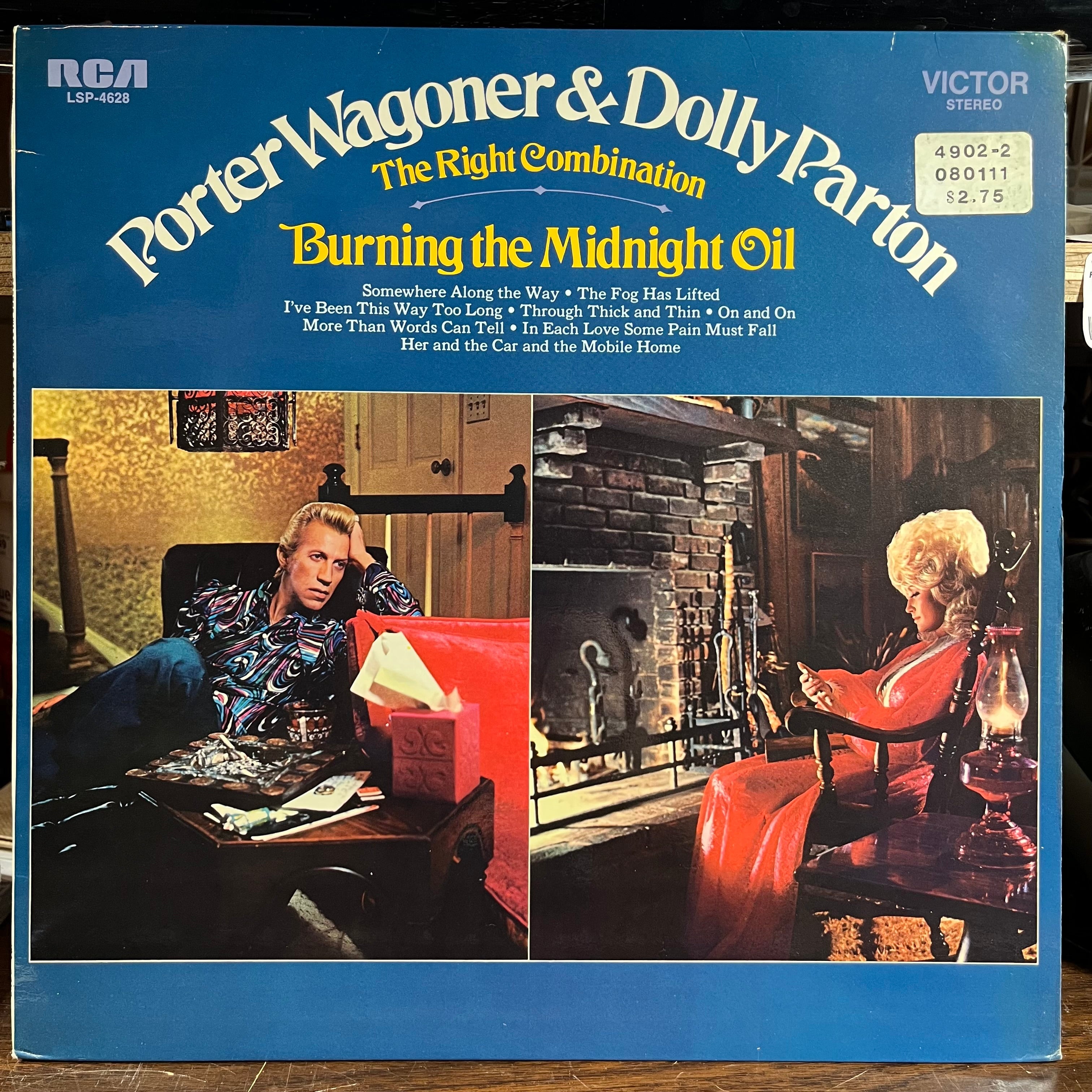 Porter Wagoner And Dolly Parton - The Right Combination Burning The Midnight Oil (GERMAN VINYL) | Near Mint (NM) Near Mint (NM)