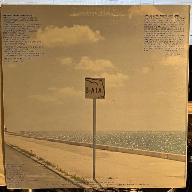 Jimmy Buffett - A1A (CANADA) (VINYL) | Very Good Plus (VG+) Very Good Plus (VG+)