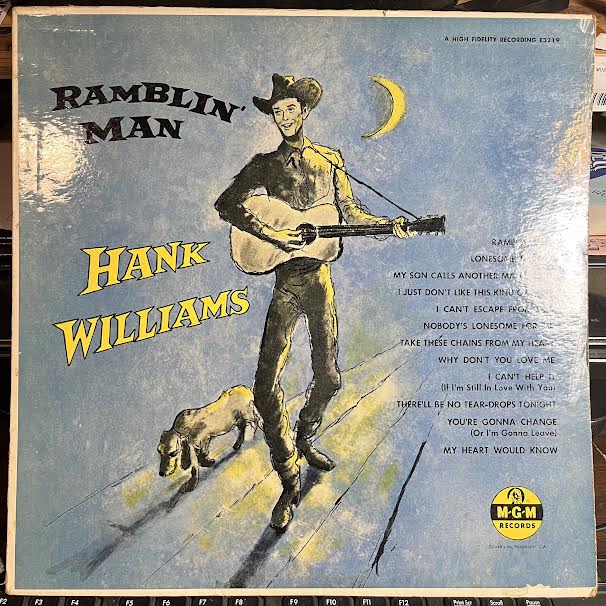 Hank Williams - Ramblin' Man (VINYL) | Very Good Plus (VG+) Excellent (EX)
