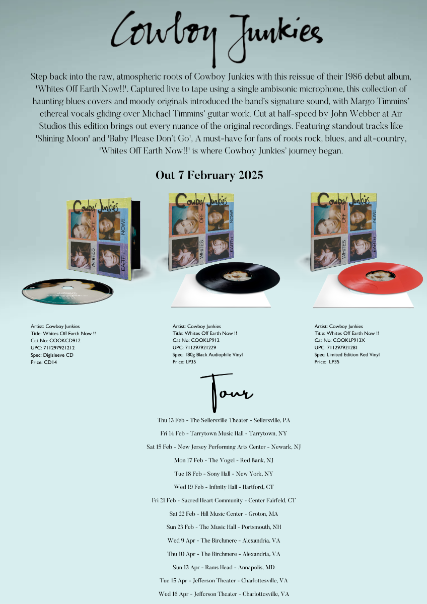Cowboy Junkies - Whites Off Earth Now (180 Gram Vinyl, Audiophile) |