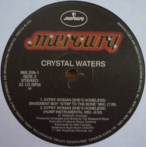 Crystal Waters - Gypsy Woman (She's Homeless) | Mint (M) Generic