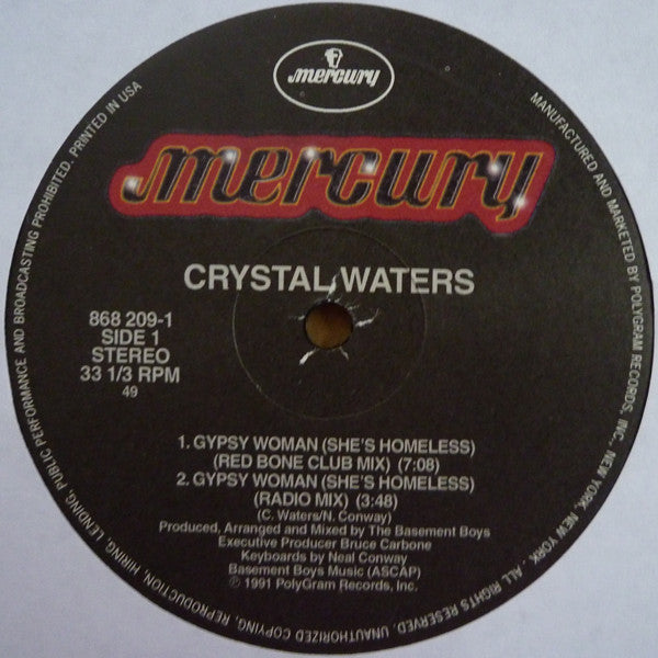 Crystal Waters - Gypsy Woman (She's Homeless) | Mint (M) Generic