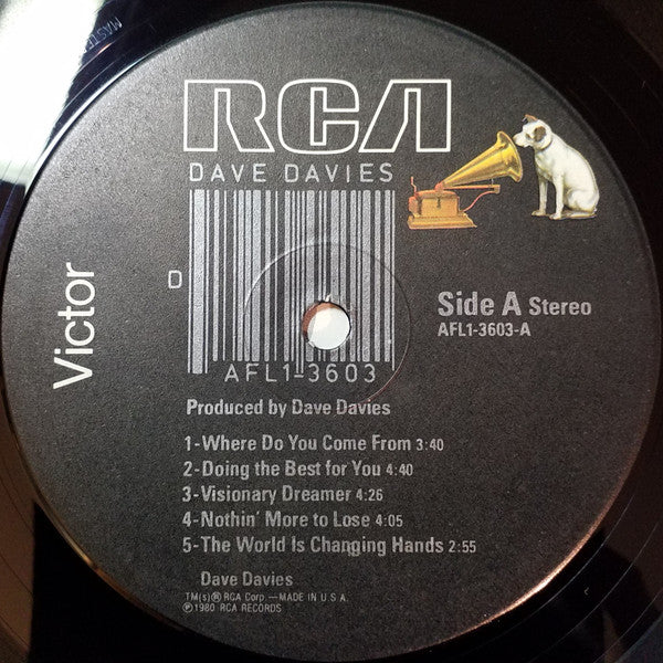 Dave Davies - AFL1-3603 | Near Mint (NM) Near Mint (NM)