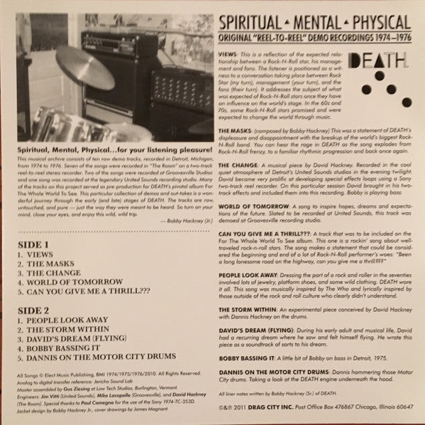 Death (8) - Spiritual | Mental | Physical (VINYL) | Mint (M) Mint (M)