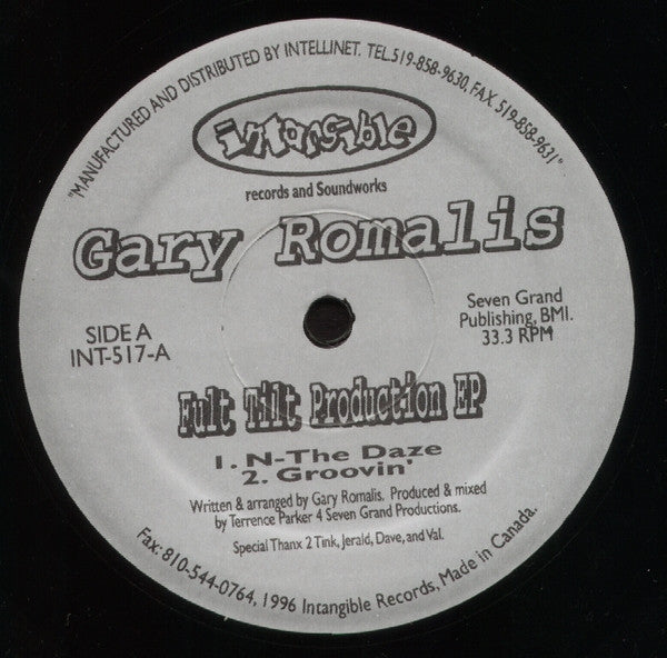 Gari Romalis - Fult Tilt Production E.P. (VINYL) | Excellent+ (EX+) Generic