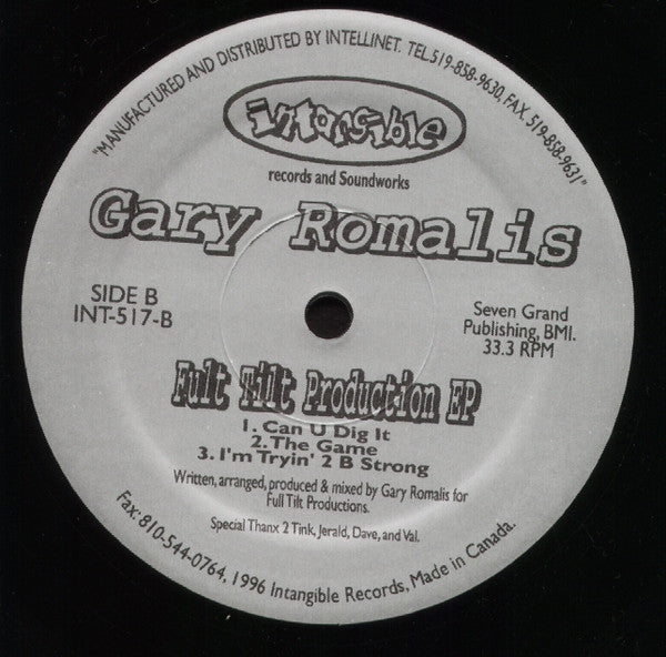 Gari Romalis - Fult Tilt Production E.P. (VINYL) | Excellent+ (EX+) Generic