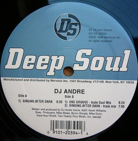 Andre Harris - Singing After Dark | Excellent+ (EX+) Generic