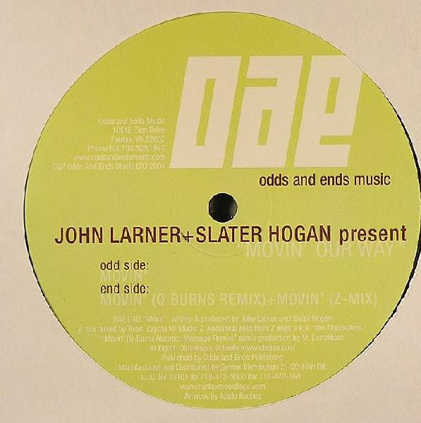 Slater Hogan & John Larner - Movin' Our Way | Very Good Plus (VG+) Generic